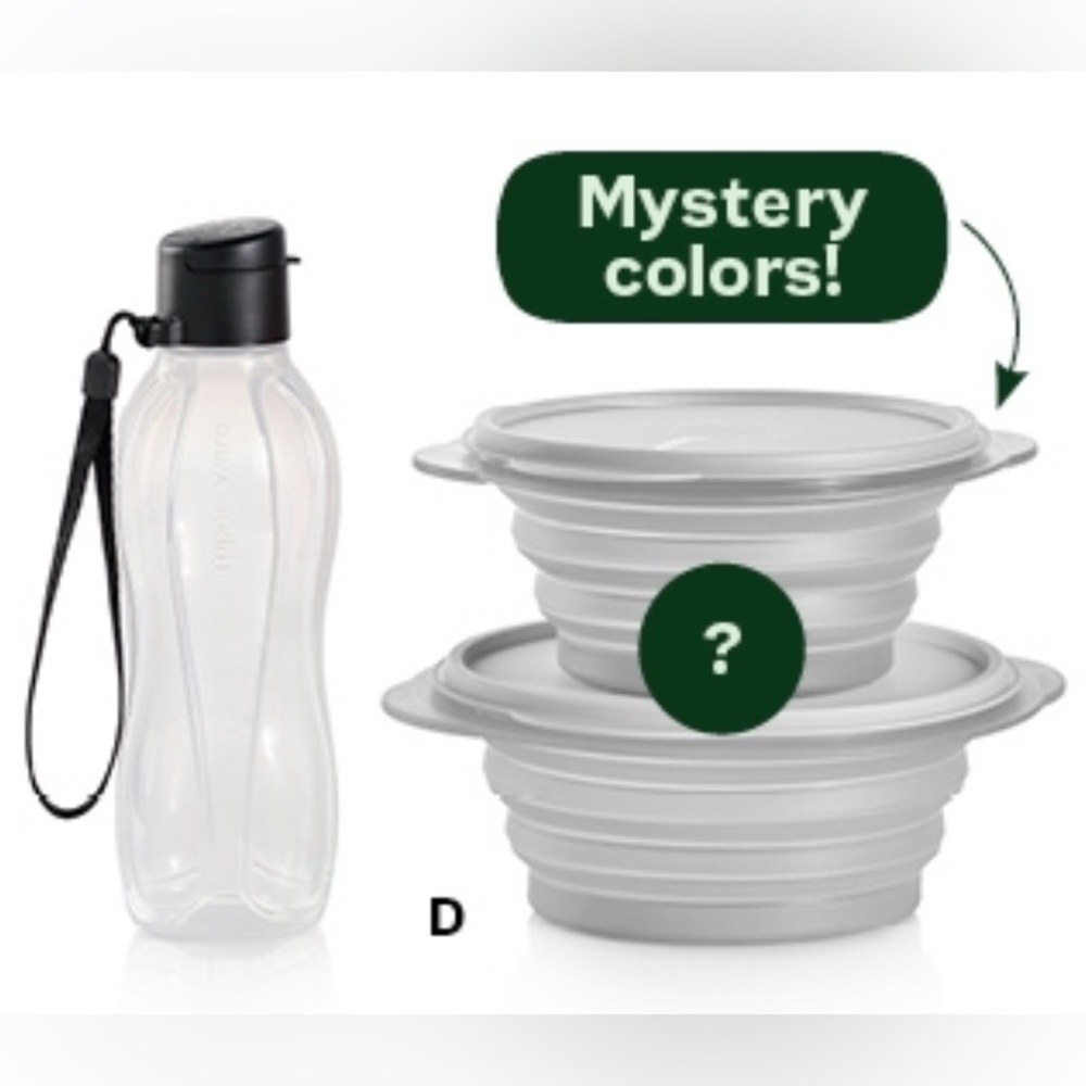 ⭐️HOST PICK⭐️ Tupperware TupperPets Water Bottle Flatout! Bowls Travel Set